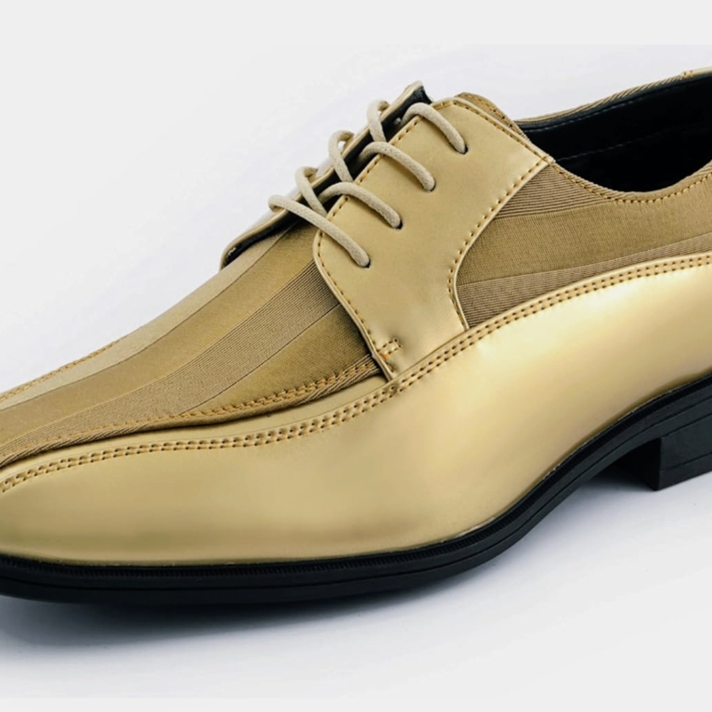 Viotti After Dark Elegant Gold Men's Dress Shoes